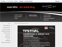 Tablet Screenshot of nordicacademy.at